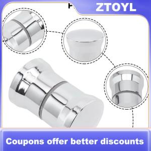 【ZTOYL】 Phong Cách Tắm cửa kính xử lý trượt vòi hoa sen cửa KnobDouble Sided kéo phần cứng phụ tùng thay thế cho phòng tắm cửa kính