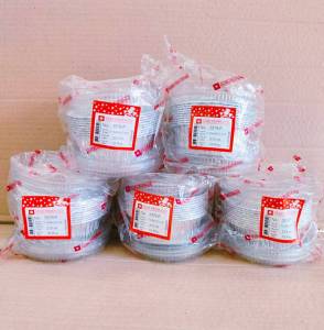 (ชุดละ 5 แพค) ถาดฟอยล์ ถ้วยฟอยล์ 3379-P พร้อมฝา ยี่ห้อ Star Products แพคละ 10 ชิ้น