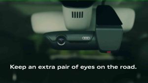 Audi Universal Traffic Recorder Dash Cam 2.0 - Front and rear with 32GB mico SD card (4K0063511A) included  installation