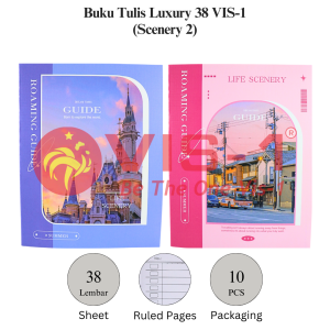 VIS-1 - Buku Tulis Luxury 38 Bergaris / Ukuran Quarto / 1pack 10pcs