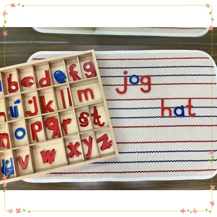 educrateph Movable alphabet w large rug / montessori educational abc ...