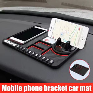 Car Dashboard Anti Slip Mat Multifunction Pad Auto Accessories Holder Keychain Decor Phone