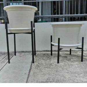 ขาตั้งกระถาง 17นิ้ว อบสี powder coat อย่างดี แข็งแรง ทนทาน สูง 30cm สูง 50cm ขาเหล็กตั้งกระถาง ขาเหล็กสําหรับตั้งกระถาง