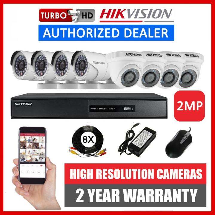 Hikvision 8ch 2mp 8 Camera Turbo Hd Cctv Package Kit 8 Channel 8ch4d4b