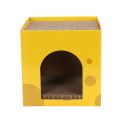 Cat Toy House Indoor Cats Scratching Board Scratch Board Corrugated Cardboard Yellow Scratcher Sleeping Bed Accessories   Mainan Rumah Kucing Murah Gila 猫抓板屋 猫抓板窝. 