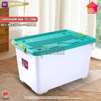 Ezy Box Container Box Plastik 150 Liter Kotak Penyimpanan Keranjang Serbaguna Storage Box Dengan Roda