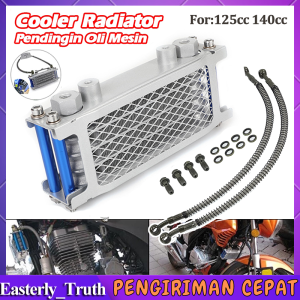 Motorcycle Oil Cooling Oil Cooler Radiator For 125cc 140cc Universal Oil Cooler Engine Transmission Oil Cooler Cooling Radiating System