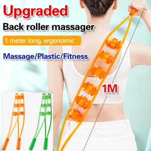[Massage without asking for help] Upgraded back roller massager