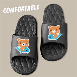 รองเท้าแตะแฟชั่นน่ารักๆ รองเท้าแตะสวมใส่สบายเท้า รองเท้าแตะลายน้องการ์ตูนน่ารักๆ น้ำหนักเบา