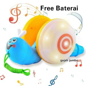 Mainan Anak Siput Jalan Jalan ke Mall Lampu Led Pet Toys Murah