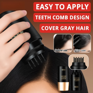 Double-Tooth Hair Dye Comb Invisible Gray Hair Covering White Hair Waterproof Long-Lasting Hair Dye Cream