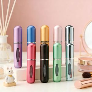 5ML Travel Portable Mini Refillable Perfume Atomizer Cosmeti Bottle Scent Pump Spray Bottle Case