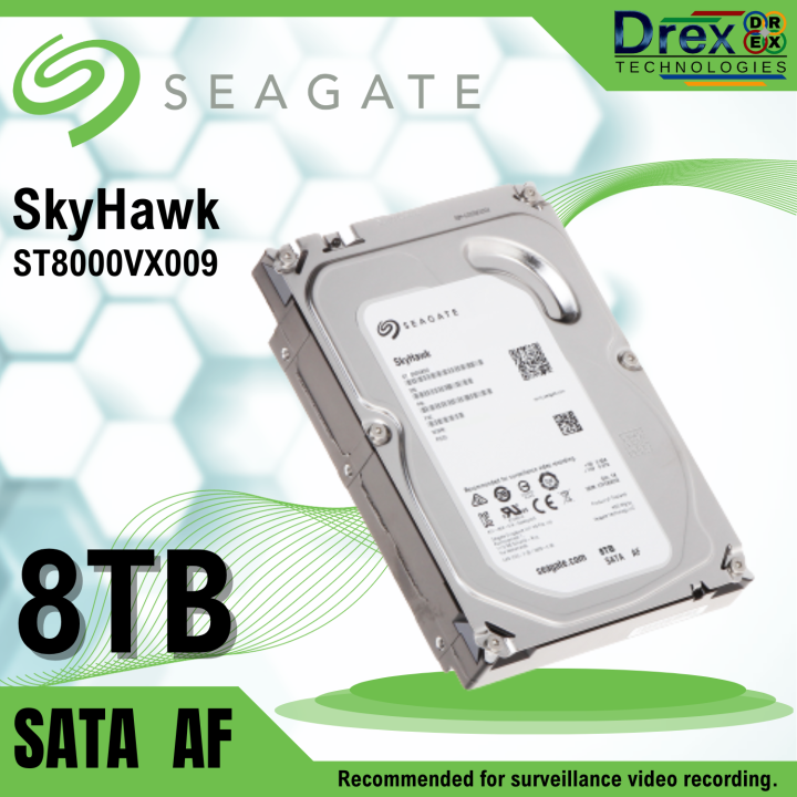Seagate 8TB SATA ST8000VX009 Skyhawk Surveillance Hard Drive For CCTV ...