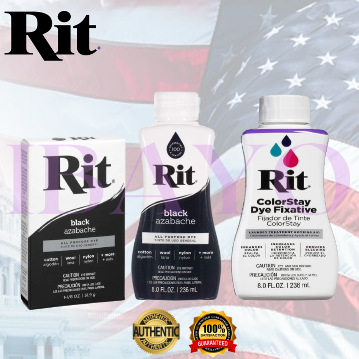 RIT DYE LIQUID BLACK AND COLOR STAY DYE FIXATIVE 236 ML Lazada PH