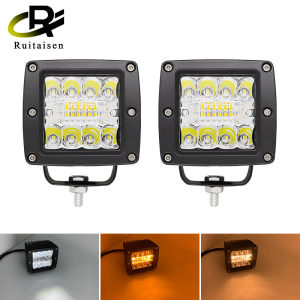 Thanh Đèn LED Nhấp Nháy Địa Hình 4Inch 60W Bộ Đèn LED 12V 24V/Đèn Làm Việc Cho Xe Hơi Jeep Xe Tải Suv 4X4 Atv Thanh Đèn LED