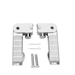1Pair  Electric Bicycle Pedal Aluminum Alloy Step on Foot Rear Footrest For Ebike Aluminum Alloy Ebike Pedal Set Foot Rest Foldable Footrest Pedal Replacement For Electric Bicycle Ebike
