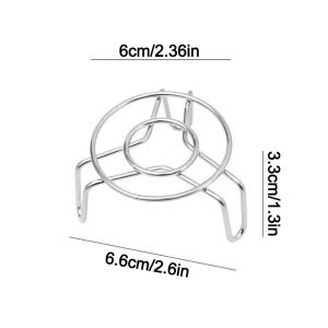 YIYIUR Chiều cao và chiều cao Giá đỡ hấp Thép không gỉ 2 kích thước Giá đỡ hơi mini Bền bỉ Nấu ăn bằng hấp Giá đỡ nồi nhỏ Phụ kiện nhà bếp