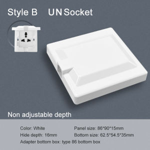 Built-in concealed waterproof socket IP55 Type 86 concealed socket Recessed panel