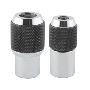 Two Size Steel Tap Socket Kit for Manual Wrenches Adjustable Sleeve Extractor Compatibles with 3/8" Square Drive Tool