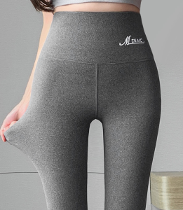 Womens Warm Cotton Pants Thermo Body Shaping High Waist Padded Bottom Pants