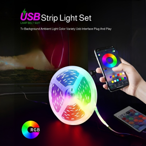 Colorful Decorative Light Strip Ribbon Selfadhesive Intelligent Control Led Atmosphere Rgb Light Strip
