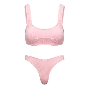 Yukari Swim Bikini Set for Women High Waist Pink/Purple Swimsuit Beachwear
