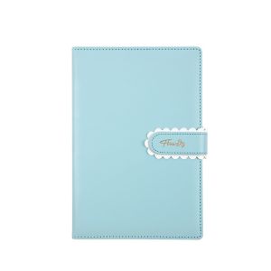 TINGTIAN 224 Pages A5 Notebook Macaron Color with Buckle Student Notebook Little Fresh Wear-resistant Leather Notepad Taking Notes