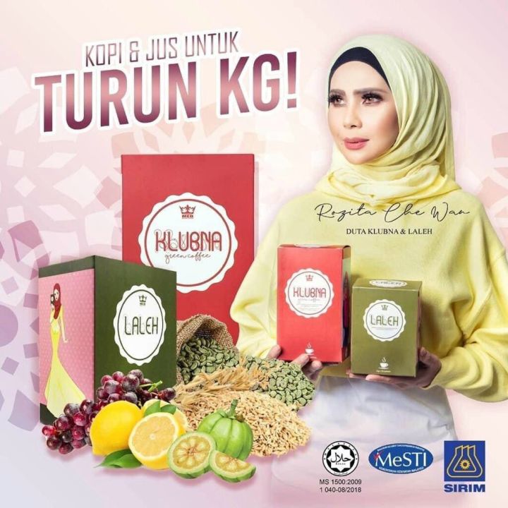 Klubna & Laleh Detox Slimming Coffee (KOPI & FIBRE DETOX KURUS) FREE ...