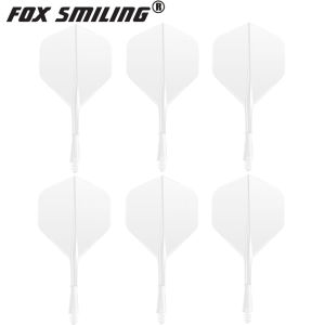 Fox Smiling 6pcs Professional Dart Flights 2BA Screw Soft In-one Dart Flight Durable Anti-fall