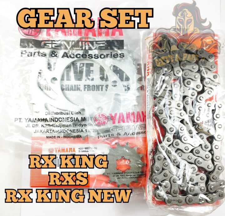 GEAR SET PLUS RANTAI YAMAHA KUALITAS ASLI ORIGINAL YAMAHA presisi kokoh
