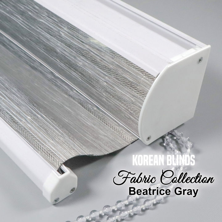 Beatrice Gray Premium Korean Window Blinds Collection 