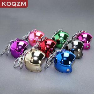 [COD] KOQZM KITCHEN Creativity Motorcycle Helmets Keychains Cute Safety Helmet Pendant Neutral Car Key Chain Hot Bags Keyring Jewelry Gift Wholesale