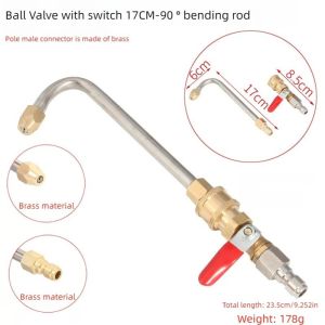 Cleaning Nozzle High Pressure Power Water  30 ° /90 °/Ushaped Extension Spray Wand