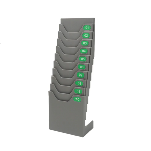 Multifunction Efficient Timesheet Holder Attendance Payroll Record Holder with 10 Slot Capacity for Factories Warehouses