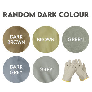 Leather Agron Welding Hand Gloves Safety Outdoor Work Gardening Protection Heavy Duty Anti Slip Cowhide Sarung Tangan