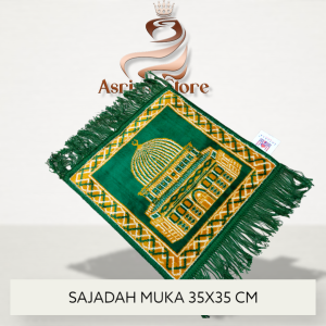 Sajadah Travel Mini Bahan Bulu Bludru Inteksa Sajadah Muka / Kepala Murah Berkualitas Premium