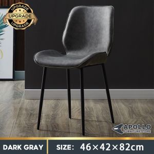 PU Leather Dining Chair / Waterproof Designer Dining Chair / Wear-resistan Luxury Soft Backrest Chair X7FN