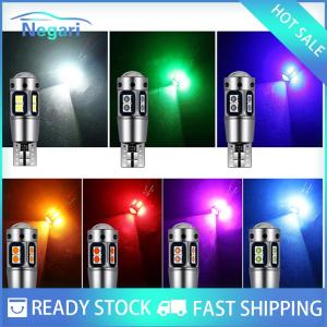 NG Motor✨ COD ✨ Car Chất lượng cao Led chiều rộng chỉ số ánh sáng W5W T10 LED CANBUS 5w5 T10 3030 10SMD Sáng Xe nội thất bên đánh dấu ánh sáng bóng đèn đậu xe