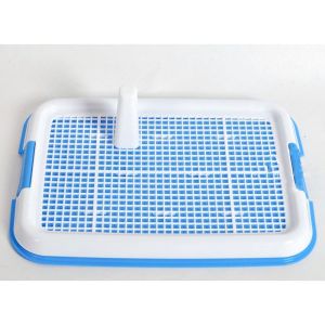 Pet Dog Training Toilet Tray Plastic Mesh Grid Flat Column (With Stand) Convenient Hygiene
