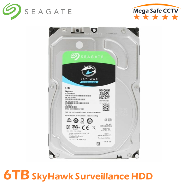 Seagate SkyHawk 6TB HDD 中古 Seagate SkyHawk Surveillance HDD 6TB
