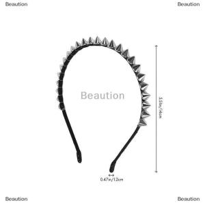 [COD] Beaution Gothic Punk Stud Headband Metal Studs Spikes Edgy Hair Band Alternative Fashion Headwear Studded Spike For Women Men