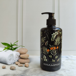 Botol Sabun Cair Aesthetic Pump Motif Floral 1