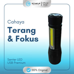 Senter Led Usb Charger Police Zoom Mini Premium Octane Up