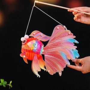 Đèn Lồng Trung Thu Cá Chép Tự Ráp DIY Phát Sáng – Đèn Lồng Handmade Trang Trí Lễ Hội May Mắn