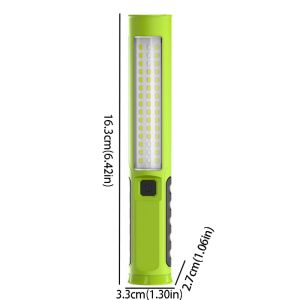 CHANBAEK ic Light Portable Work Lamp Light Strip Hook Red Blue Warning Lights ic Suction Flashlight Cross-border Foldable Design Car Repair Light Outdoor Emergency