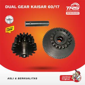 TRS Dual Gear Set Gigi Starter Stater 60 17 Motor Roda Tiga Kaisar Tossa Jialing Spareparts Original TRS SEMARANG