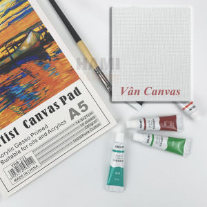 Tập sổ Canvas Vẽ Màu AcrylicSơn Dầu Canvas Pad 10 Tờ Toan 280Gsm