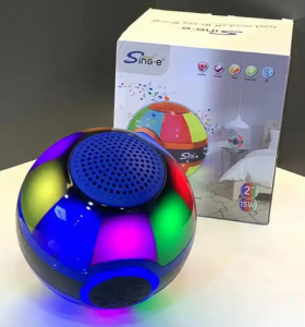 ZQS1212 2 inch 15 watt Spherical Phantom Lights Portable Music Mini System BT Speaker Wireless