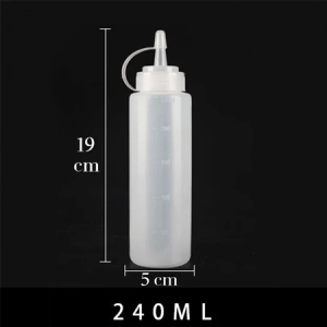【2PCS/4PCS】8-34oz Kitchen Plastic Squeeze Bottles Condiment Dispenser Ketchup Mustard Sauce Bottle With Lid Clear Plastic Squeeze Bottle Condiment Dispenser
