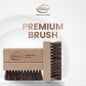 Simplycist - Premium Brush - Sikat Sepatu Upper Leather Suede - Sikat Sepatu Bulu Kuda Lembut